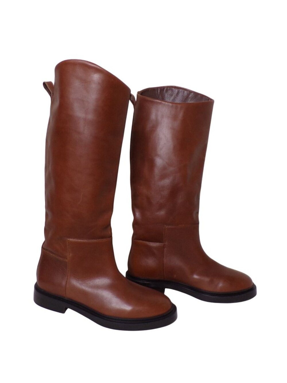 🆕STEVE MADDEN Gaige Knee High Riding Boot Brown Leather 8
